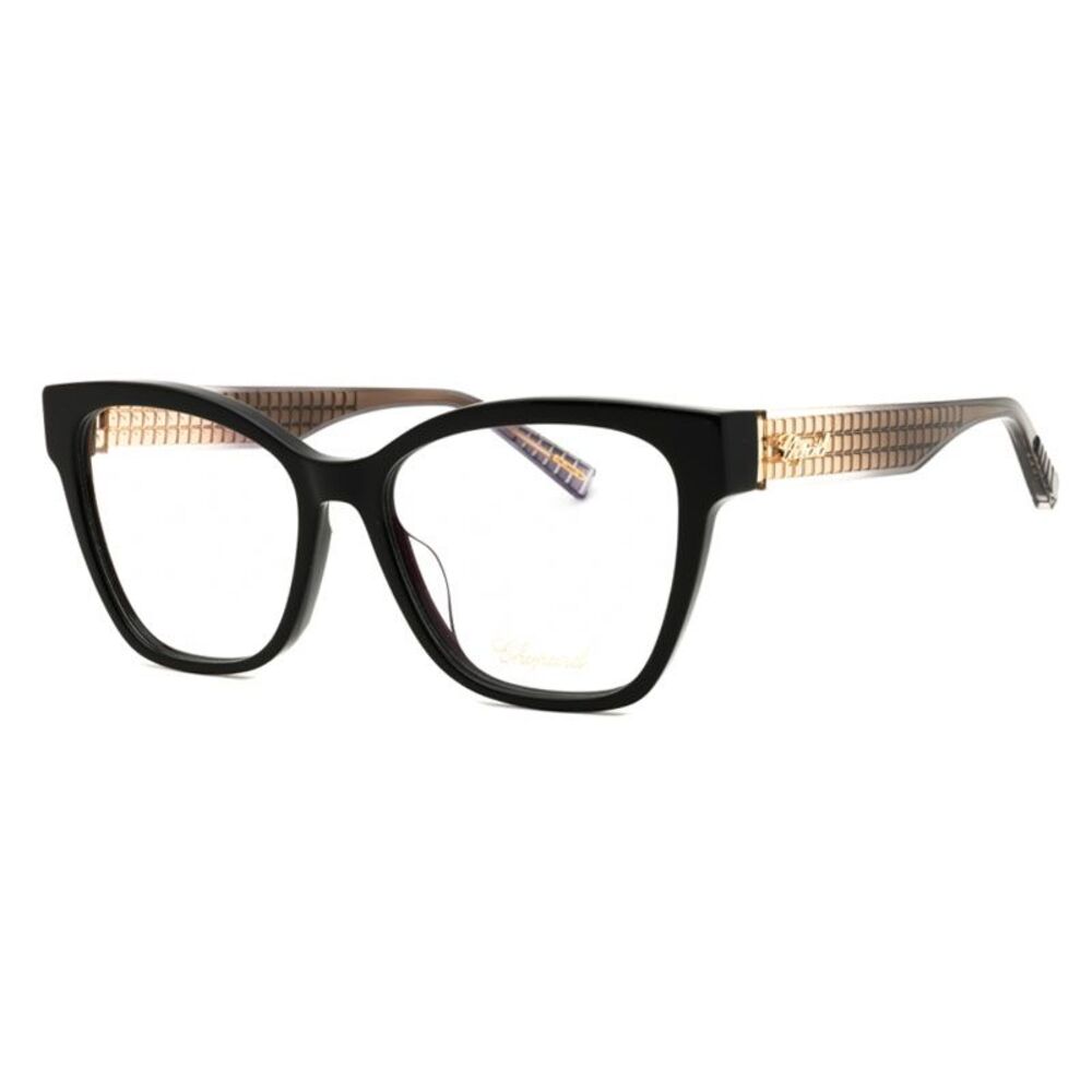 Chopard Eyeglasses Butterfly Full Rim, Black Frame and Clear Demo Lenses Lens
